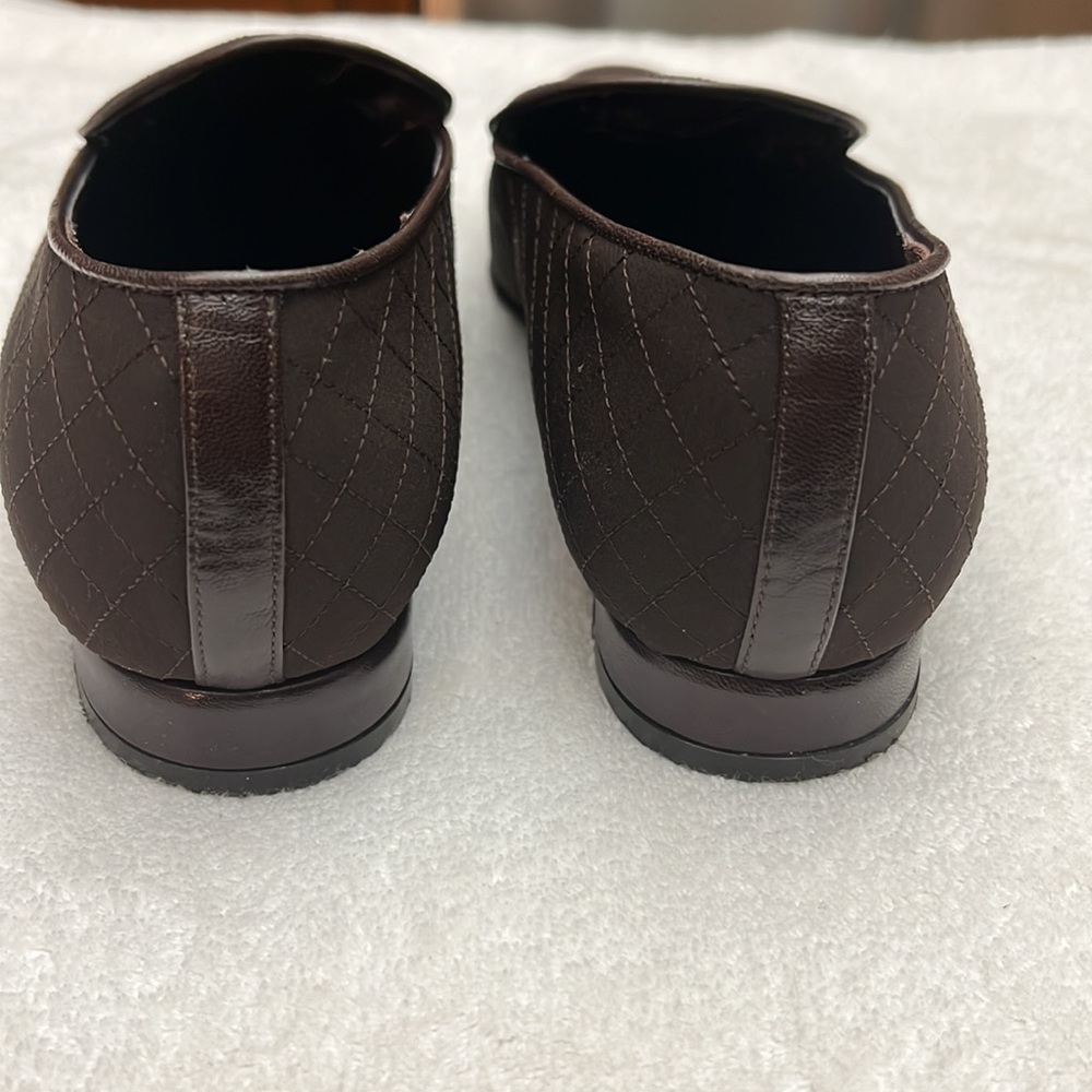 Vintage Talbots Brown Quilted Talbots Loafers. Dark Brown. Size 9M. - Picture 8 of 12